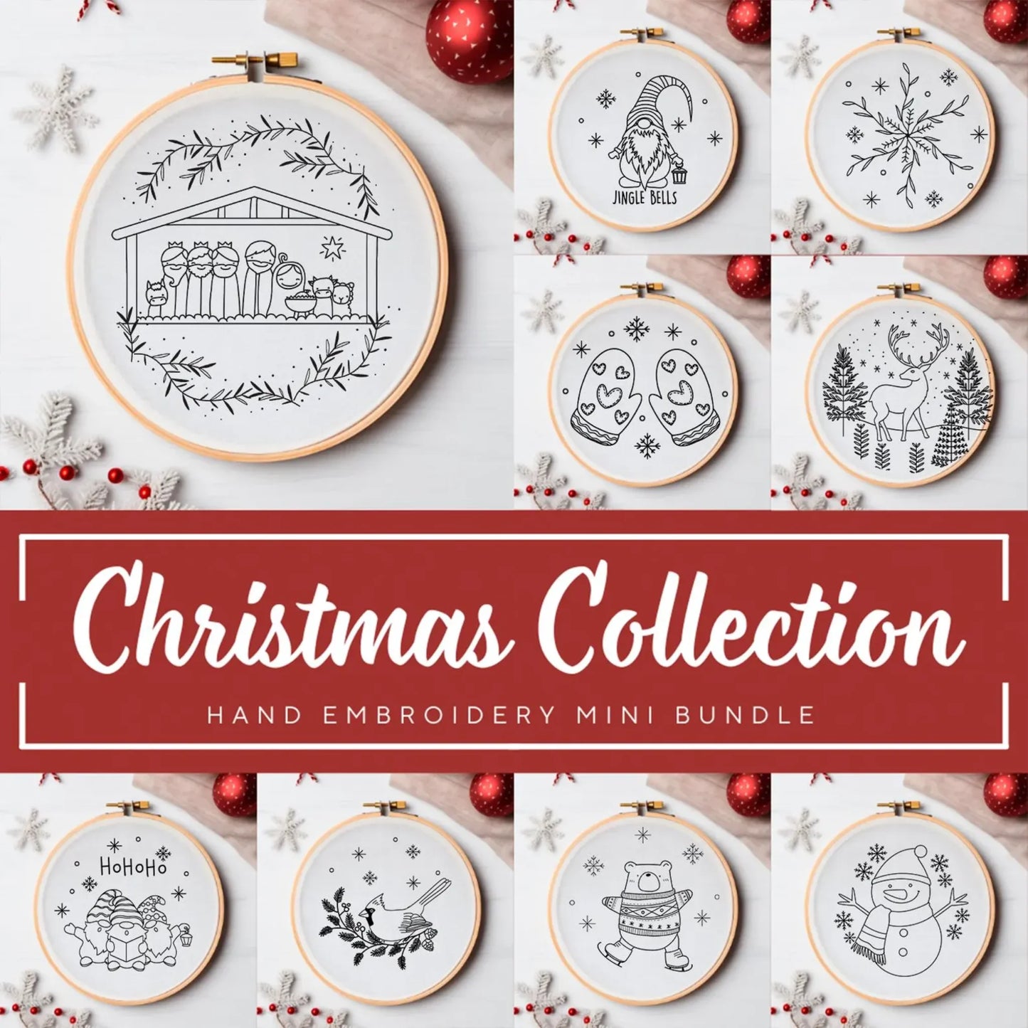 2700+ Hand Embroidery Templates Super Bundle (PDF Download) | Lifetime Access | Beginner-Friendly Patterns