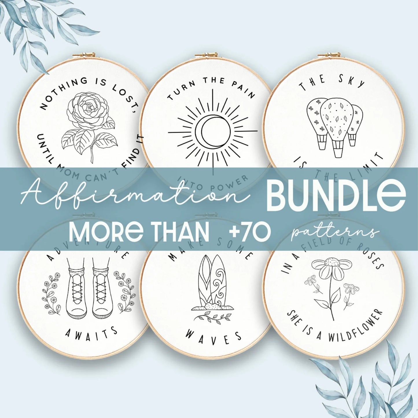 2700+ Hand Embroidery Templates Super Bundle (PDF Download) | Lifetime Access | Beginner-Friendly Patterns