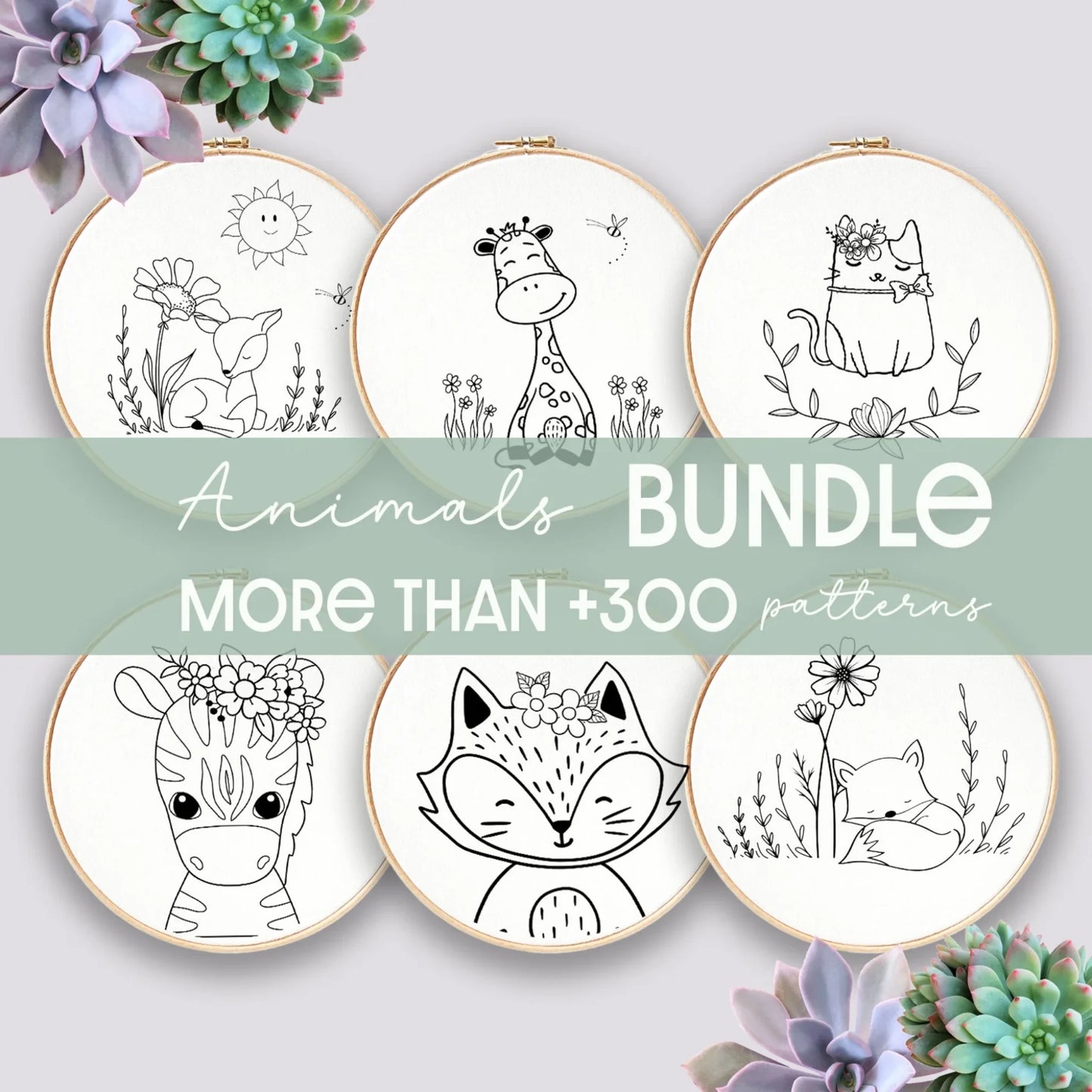 2700+ Hand Embroidery Templates Super Bundle (PDF Download) | Lifetime Access | Beginner-Friendly Patterns